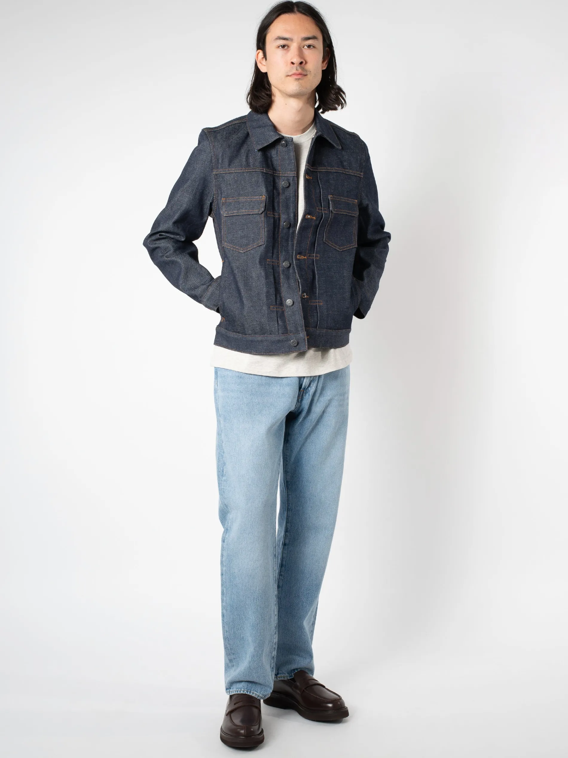 A.P.C. - Work Jean Jacket in Indigo Raw Denim