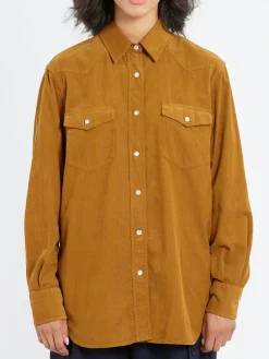 Aspesi - Corduroy Shirt in Cinnamon