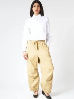 Aspesi - Cotton Poplin Cropped Shirt in White
