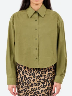 Aspesi - Cotton Poplin Shirt in Military