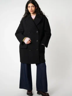 Aspesi - Double-Breasted Coat in Black