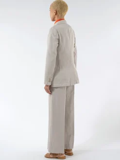 Aspesi - Double-Breasted Gabardine Blazer in Beige