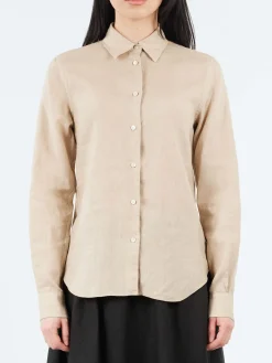 Aspesi - Garment Dyed Linen Shirt in Sand