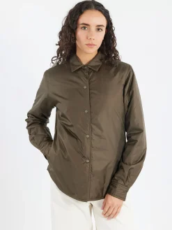 Aspesi - Glue Japanese Nylon Shirt-Jacket in Military