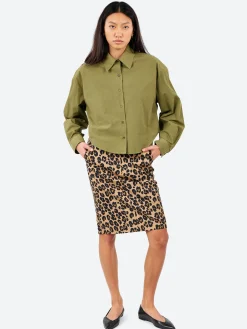 Aspesi - Leopard Print Pencil Skirt in Maculato
