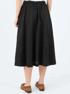 Aspesi - Linen Skirt in Black