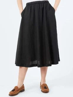 Aspesi - Linen Skirt in Black