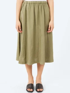 Aspesi - Linen Skirt in Military