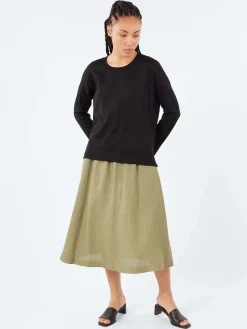 Aspesi - Linen Skirt in Military