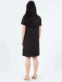 Aspesi - Slub Linen Short Dress in Black