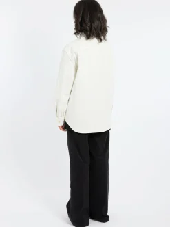 Aspesi - Stretch Cotton Gabardine Shirt in Ice