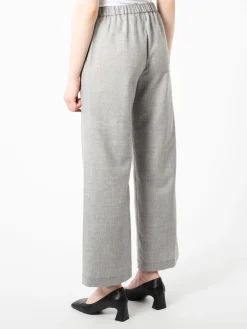 Aspesi - Wool Blend Wide Trousers in Grey
