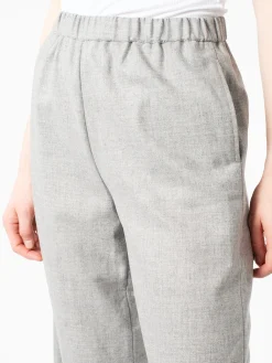 Aspesi - Wool Blend Wide Trousers in Grey