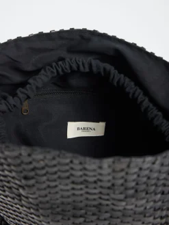 Barena Venezia - Secchiello Braided Bag in Nero