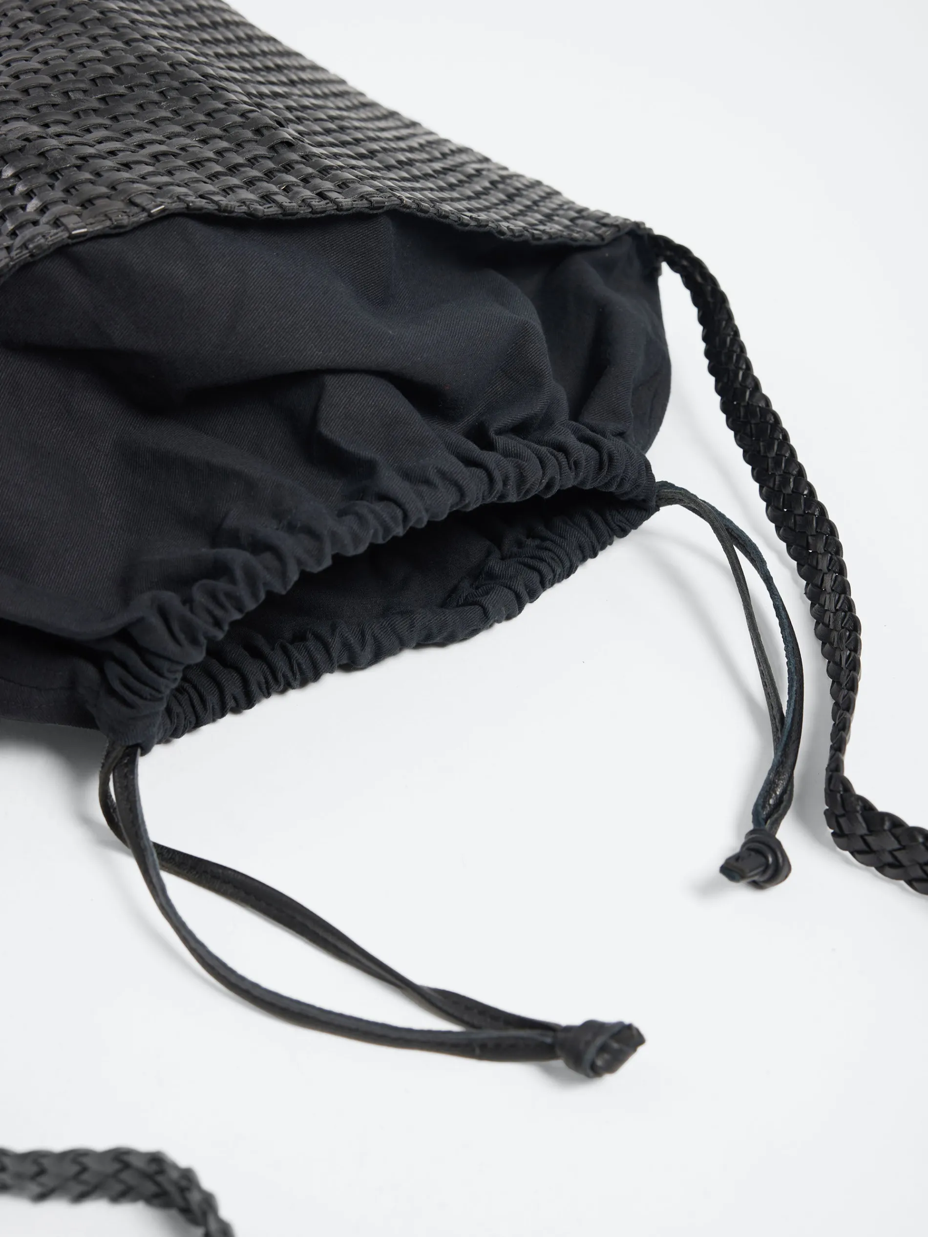 Barena Venezia - Secchiello Braided Bag in Nero