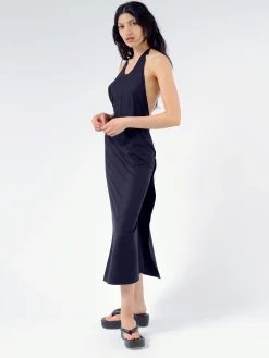 Baserange - Apron Dress in Black