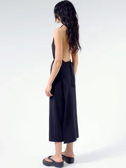 Baserange - Apron Dress in Black