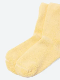 Baserange - Buckle Over Ankle Socks in Bog Yellow