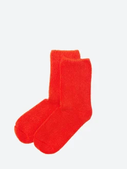 Baserange - Buckle Over Ankle Socks in Bill Red