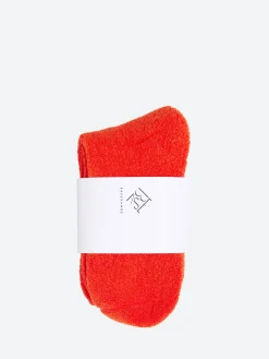 Baserange - Buckle Over Ankle Socks in Bill Red