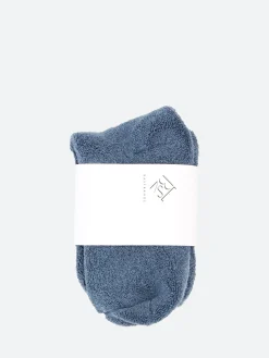 Baserange - Buckle Over Ankle Socks in Fiba Blue