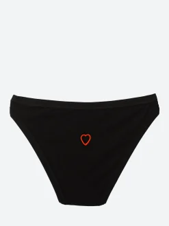 Baserange - Heart Bell Pants in Black