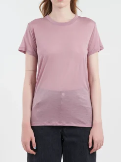 Baserange - Lyocell Tee Shirt in Still Purple