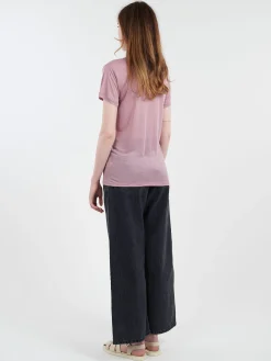 Baserange - Lyocell Tee Shirt in Still Purple