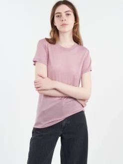 Baserange - Lyocell Tee Shirt in Still Purple