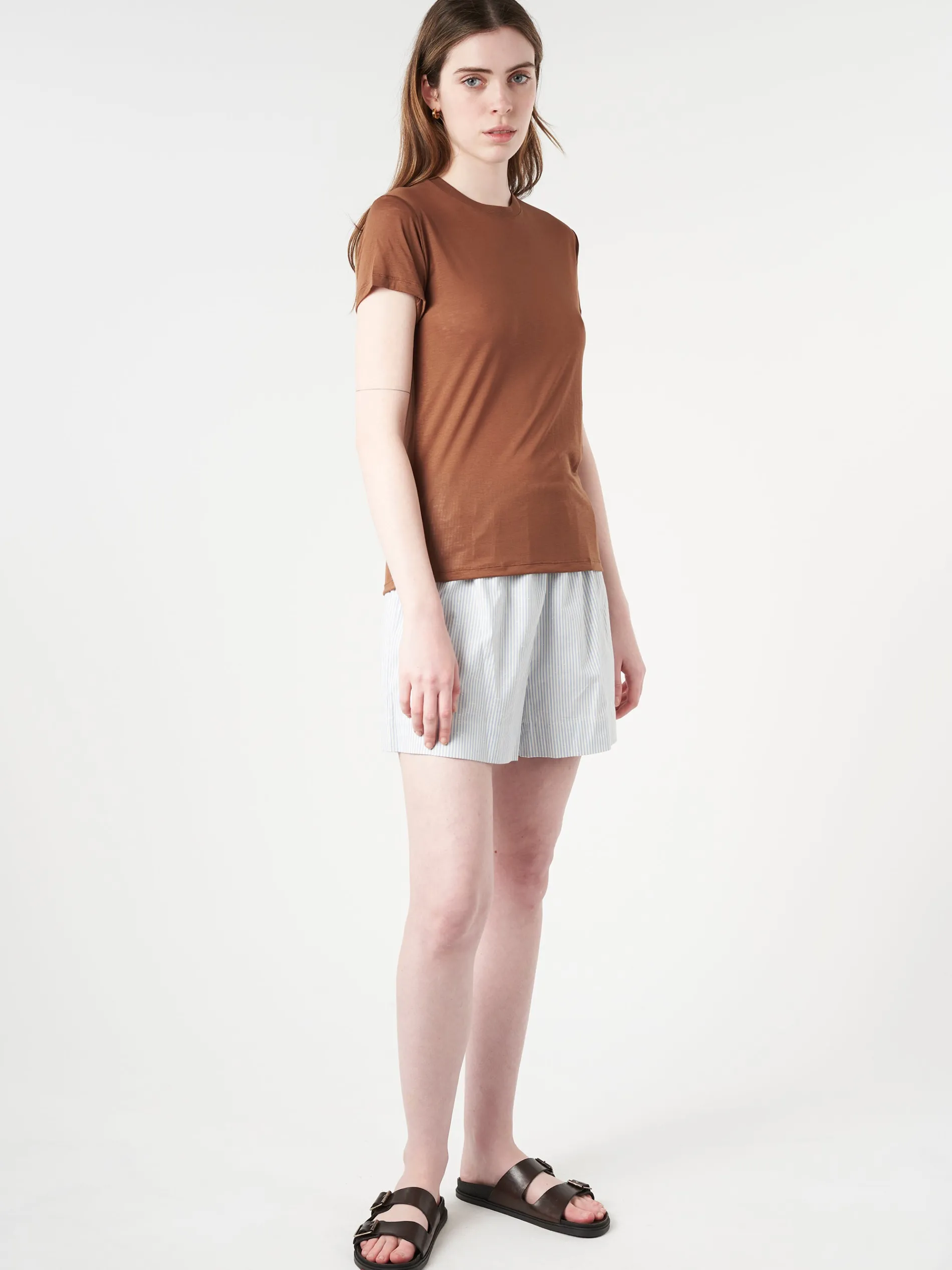 Baserange - Lyocell Tee Shirt in Ocular