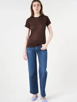 Baserange - Lyocell Tee Shirt in Tactile