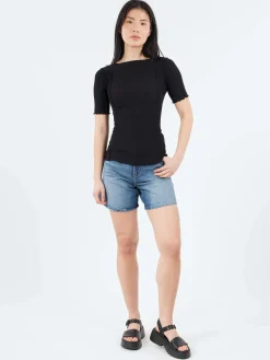 Baserange - Omato 3/4 Tee in Black