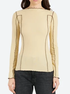 Baserange - Omato Long Sleeve in Hen Yellow