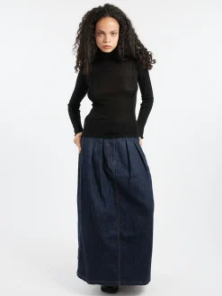 Baserange - Omato Turtleneck in Black Wool