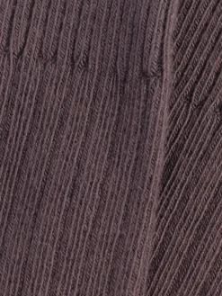 Baserange - Rib Ankle Socks in Tactile (Dark Brown)