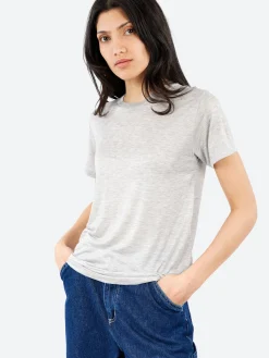 Baserange - Tee Shirt in Grey Melange