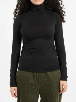 Baserange - Turtleneck Tee in Black