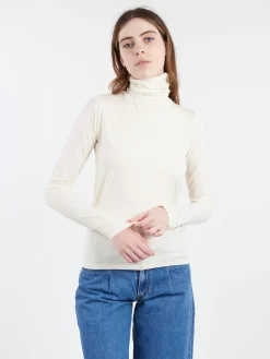 Baserange - Turtleneck Tee in Undyed
