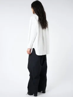 BEAMS BOY - Big Button Down Shirt in Off White