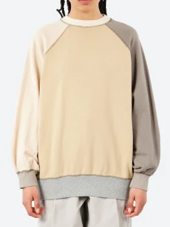 BEAMS BOY - Crazy Sweatshirt in Beige
