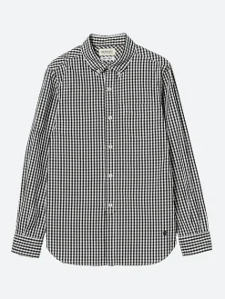 BEAMS Boy - Gingham B.D. Shirt in Black