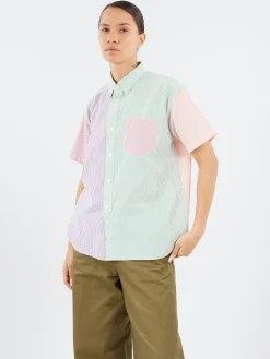 BEAMS BOY - Short Sleeve Button Down Shirt in Multi