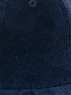 BEAMS PLUS - 6 Panel Suede Cap in Navy