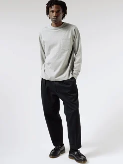 BEAMS PLUS - 2 Pleat Chino in Black