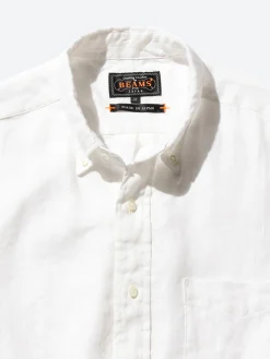 BEAMS PLUS - Button Down Chambray Shirt in White