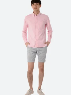 BEAMS PLUS - Coolmax Ivy Shorts in Blue Stripe