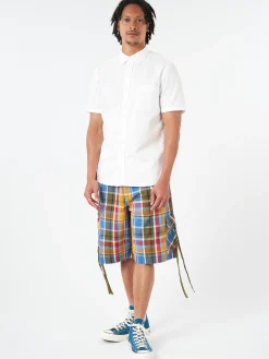 BEAMS PLUS - Coolmax Short Sleeve Button Down Shirt in White