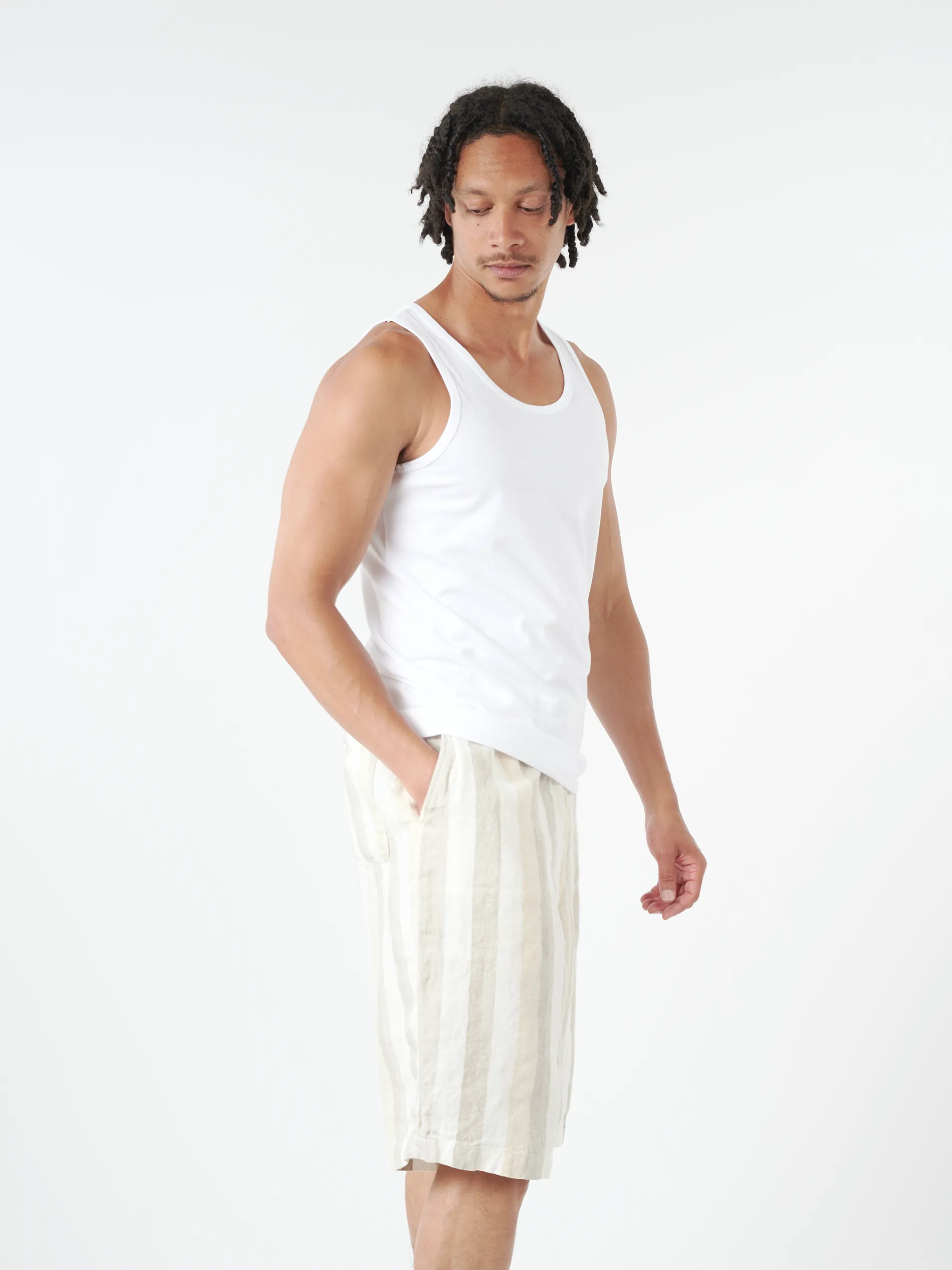 BEAMS PLUS - Easy Shorts in Stripe