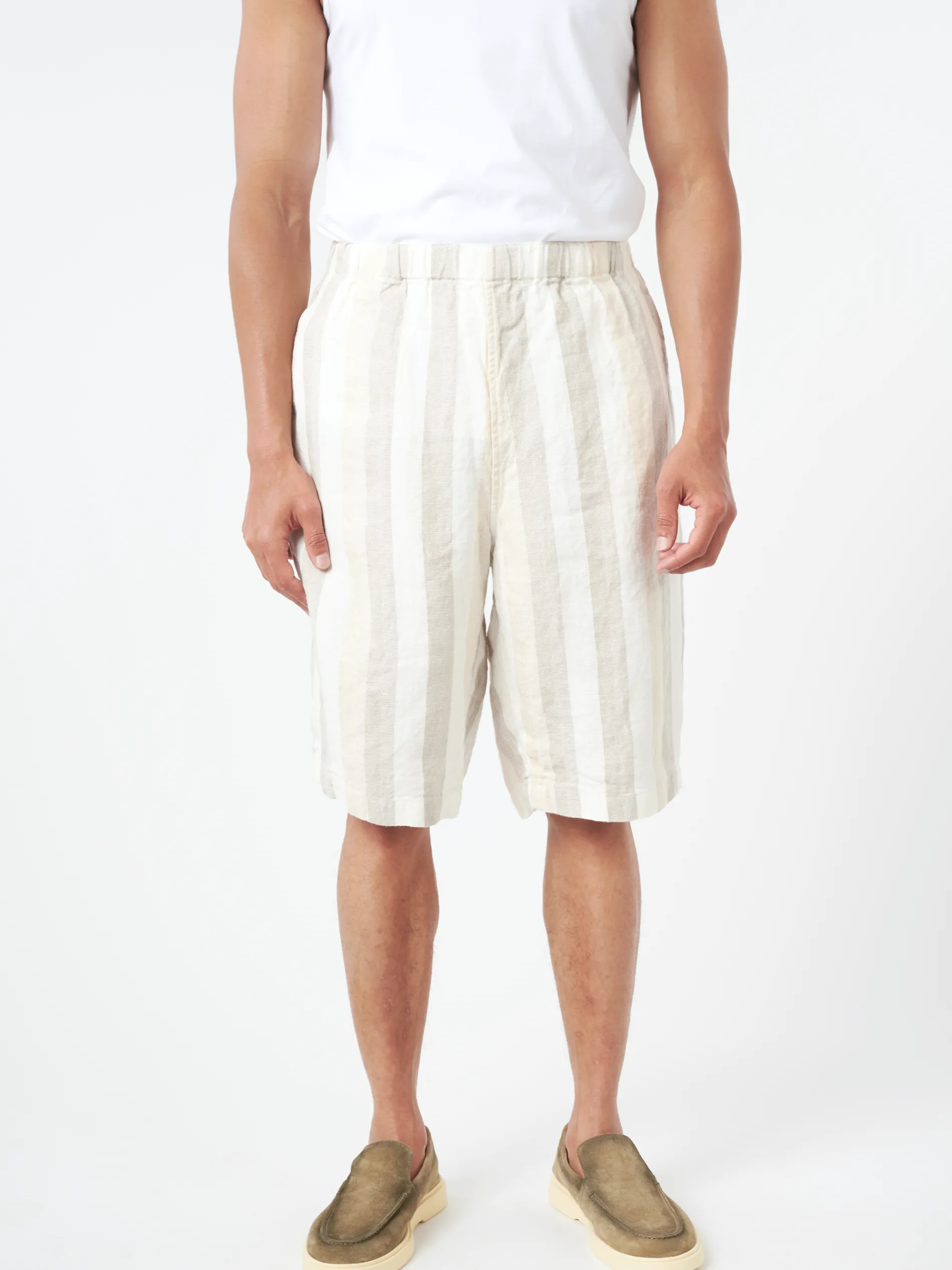 BEAMS PLUS - Easy Shorts in Stripe