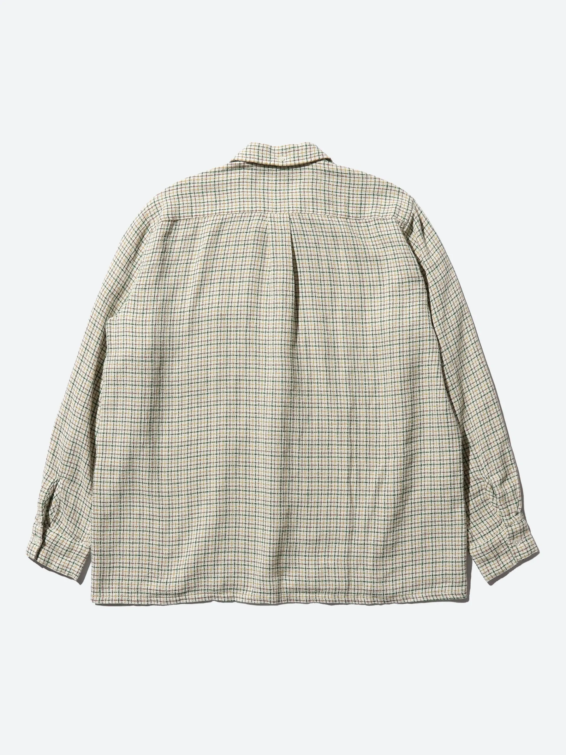 BEAMS PLUS - Gunclub Mesh Open Button Down in White